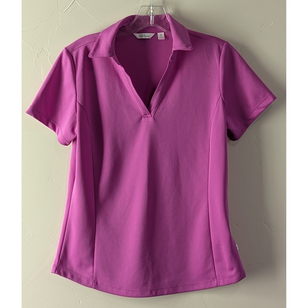 Lady Hagen Women's Essential Golf Polo Small Geranium Pink